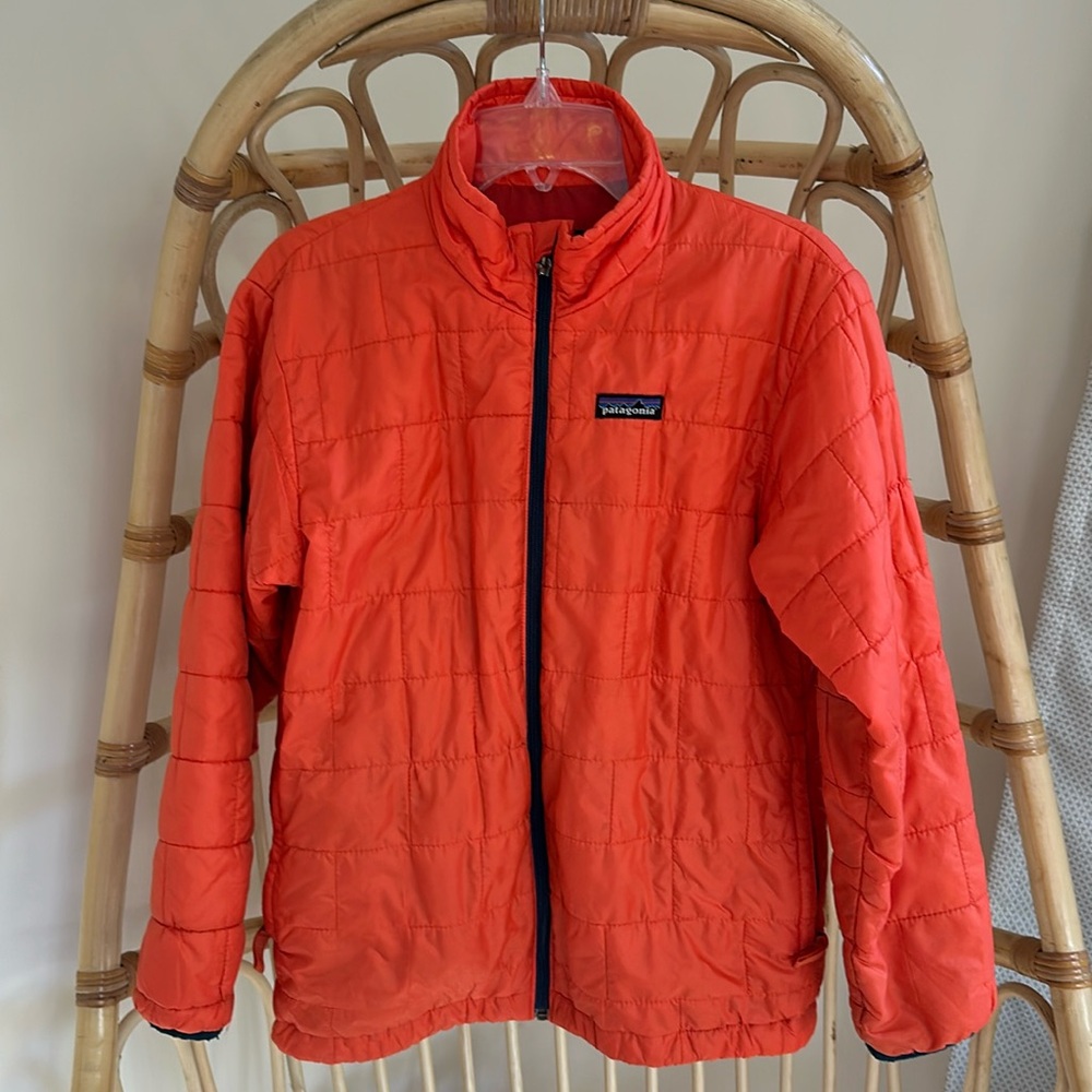 Patagonia kids nano puff brick jacket size 10